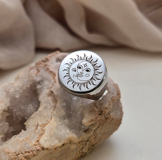 Silver Soleluna Ring - Balance your fire and your calm.