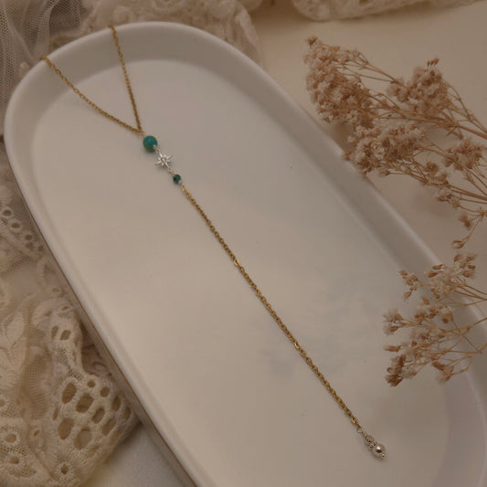 Emily Lariat Y Necklace - Effortless elegance, playful charm.