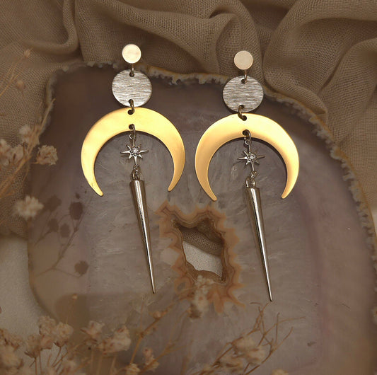 Freya Earrings -  Where moonlight meets divine power