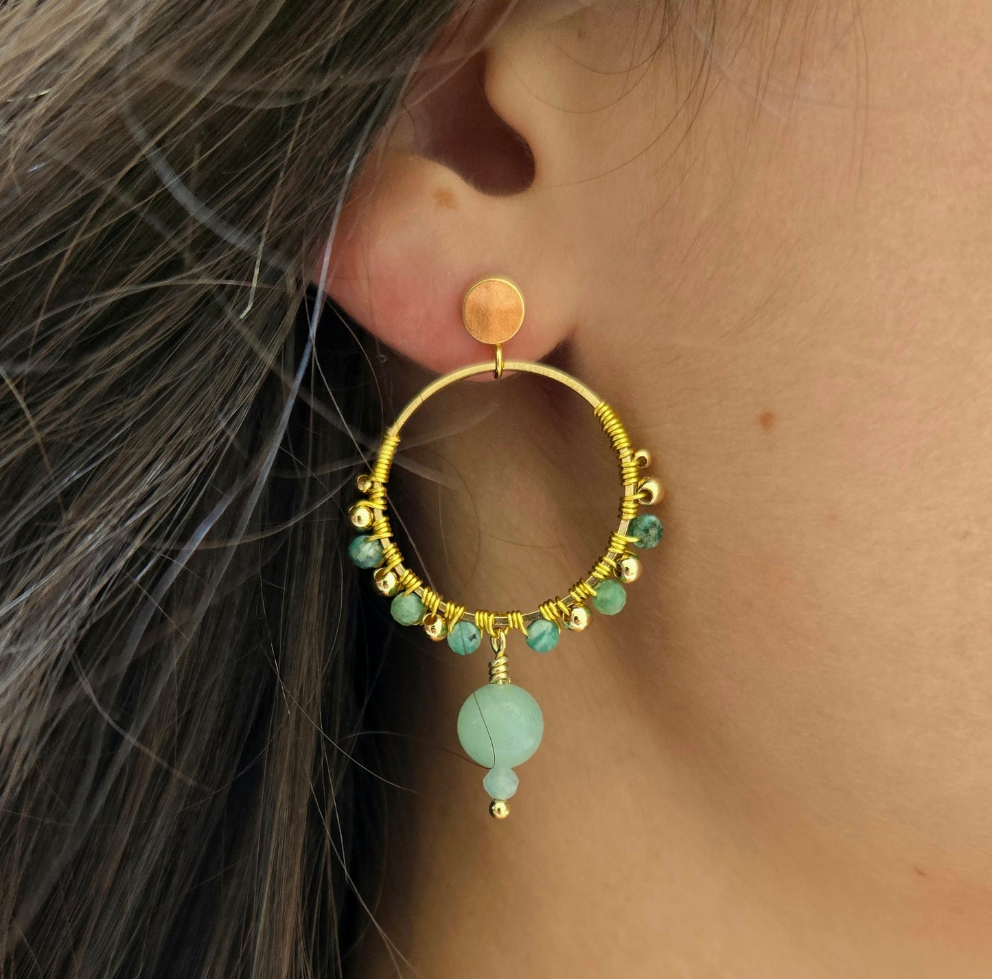 Esmarelda Earrings - Nature's muse in radiant form