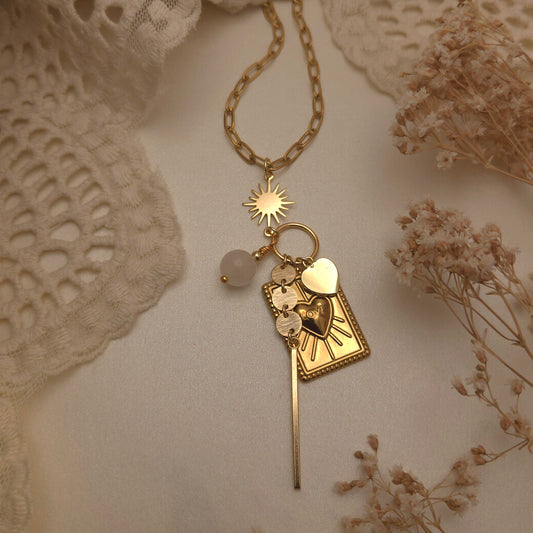 Amora Necklace - Love begins and blooms within