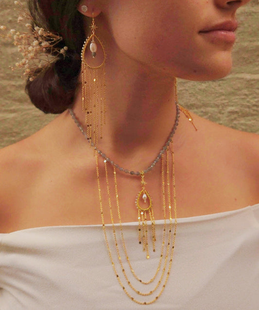 Riina Necklace Earring Set - Own your light — it was never meant to be dimmed.