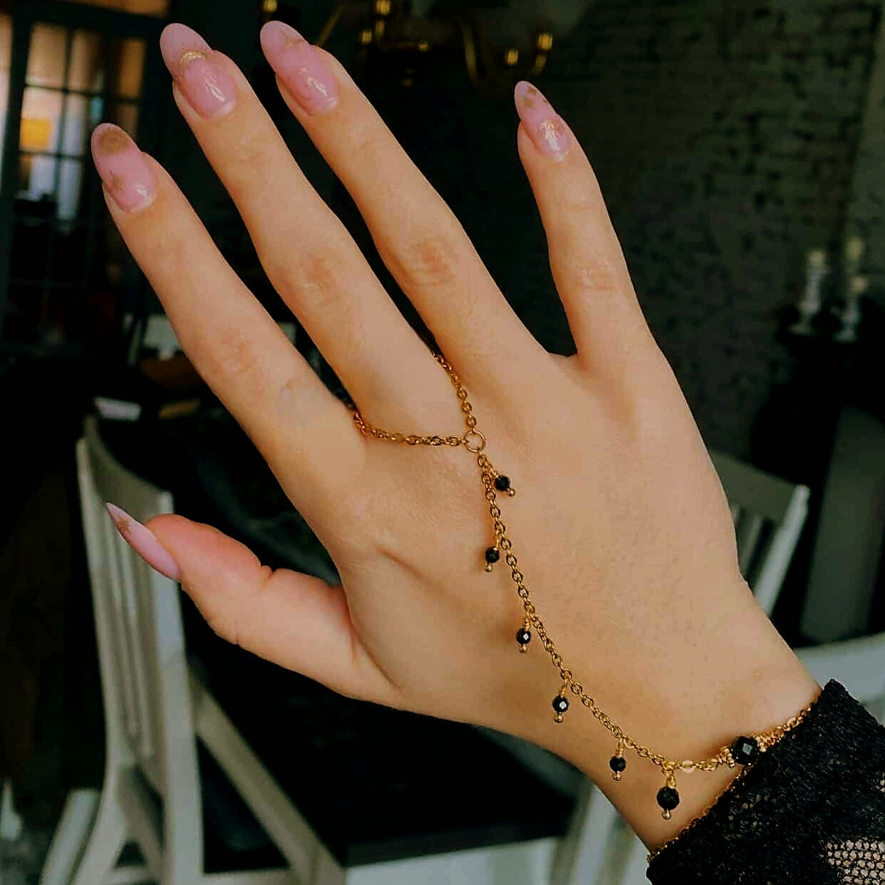 Aparna Hand Chain - Sacred connection, worn with intention